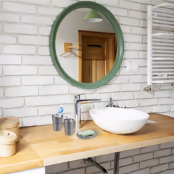 Accessoires de salle de bain, 5 pièces, en inox brossé et plastique, design moderne et harmonieux, argenté - Relaxdays