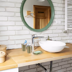Accessoires de salle de bain, 5 pièces, en inox brossé et plastique, design moderne et harmonieux, doré - Relaxdays