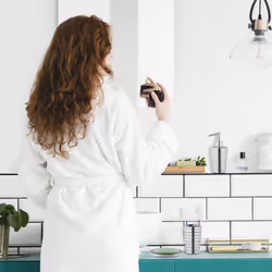 Accessoires de salle de bain, 4 pièces, en acier inox, porte-savon, distributeur de savon, gobelets, argenté - Relaxdays