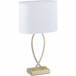 Cette lampe de chevet est le parfait accessoire pour décorer votre intérieur avec style et élégance. Grâce à son pied doré et ...