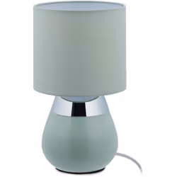 Avec cettelampe de table moderne, faites entrer chez vous un accessoire élégant. La lampetactile avec un socle en fer et abat ...