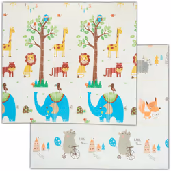 Avec ce tapis de jeu, vous êtes sûr de faire plaisir à vos petits. Votreenfant n’a pas fini de s’amuser avec ce tapis aux mot ...
