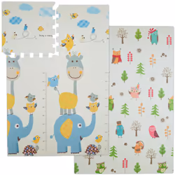 Ce tapis de jeu coloré avec ses motifs différents de chaque côté va sûrement faire plaisir à vos petits. D’un côté, votre bou ...