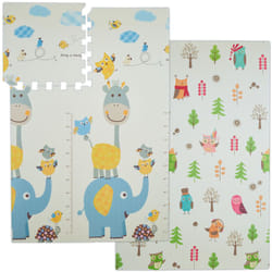 Relaxdays - Tapis de jeu avec motifs différents de chaque côté, sans substances nocives, en mousse, 120 x 175 cm, coloré