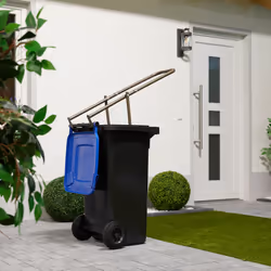 Relaxdays - Compacteur déchets, pour poubelle, écraseur ordure, non recyclable, 41x35x95cm,plastique, manuel, acier, brun