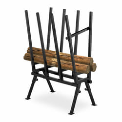 Chevalet de sciage, charge maximale 200 kg, acier robuste, hlp: 112 x 77,5 x 50 cm, pour couper le bois, noir - Relaxdays