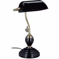Cette lampe de banquier nous plonge dans l’ambiance nostalgique des années 20 lorsque ce genre de lampes était courant dans l ...