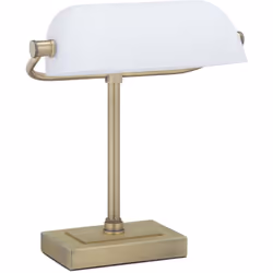 Cette lampe de banquier nous plonge dans l’ambiance nostalgique des des années 20 lorsque ce genre de lampes était courant da ...