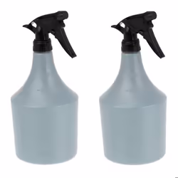 Relaxdays Vaporisateur 1L Lot de 2 Plantes Spray Fleurs Jardinage Brumisateur Gradué Arrosage gris/noir