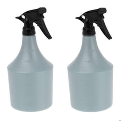 Relaxdays Vaporisateur 1L Lot de 2 Plantes Spray Fleurs Jardinage Brumisateur Gradué Arrosage gris/noir