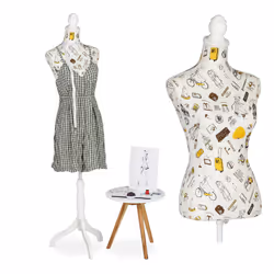 Vous aimez la couture, la mode et la déco ? Alors ce mannequin est exactement l’élément dont vous avez besoin. Ce buste de fe ...