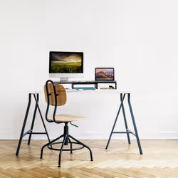 Relaxdays - Support pour moniteur, pour 2 écrans, réglable, travail ergonomique, rehausseur d'écran, bureau, caisse, noir