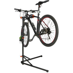 Relaxdays - Pied d'atelier pour vélos, cadres de 25 à 40mm, 30 kg maximum, hauteur ajustable, plateau à outils, argenté