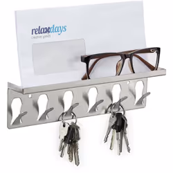Avec ce rangement pour clés, gardez toujours toutes vos clés à portée de main. Clefs de maison, de voiture ou de boîte aux le ...