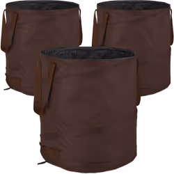 Ces 3 sacs à déchets verts étanches et résistants aux UV sont idéaux pour ramasser feuilles mortes, mauvaises herbes et autre ...