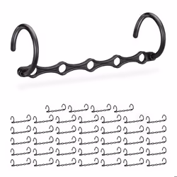 Cintres set de 40 gain de place crochet organiseur penderie cintre magique vertical & horizontal 37 cm noir