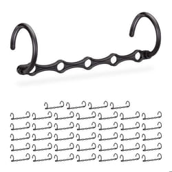 Cintres set de 40 gain de place crochet organiseur penderie cintre magique vertical & horizontal 37 cm noir
