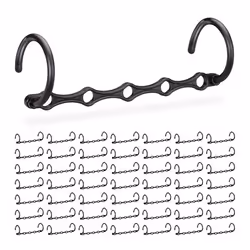Cintres set de 50 gain de place crochet organiseur penderie cintre magique vertical & horizontal 37 cm noir