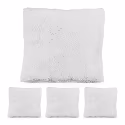 Coussin doux lot de 4 avec remplissage moelleux housse amovible coussin de canapé décoratif 35x40 cm gris clair