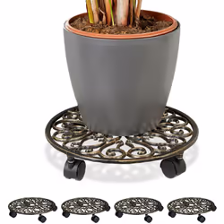 Déplacez vos plantes et pots de fleurs facilement et sans angoisse grâce à ce support à roulettes en lot de 5. Le support en ...