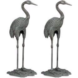 Craquez pour cette figurine de jardin originale en forme de grue cendrée et embellissez votre terrasse, balcon ou jardin. Que ...