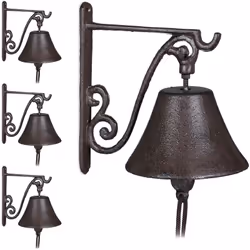 La clochette pour porte en fonte assorti des beaux oiseaux embellit les porches; terrasses et jardins. A côté de la porte et  ...