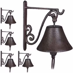 La clochette pour porte en fonte assorti des beaux oiseaux embellit les porches; terrasses et jardins. A côté de la porte et ...