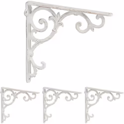 Description générale Les supports d'étagères en fonte de style antique rustique allient fonctionnalité et esthétique, apporta ...
