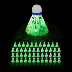 Volants lumineux lot de 48 balle badminton LED HxD :  85 x 65 cm intérieur et extérieur blanc