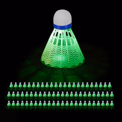 Volants lumineux lot de 96 balle badminton LED HxD :  85 x 65 cm intérieur et extérieur blanc