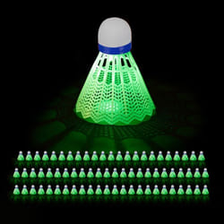 Volants lumineux lot de 96 balle badminton LED HxD :  85 x 65 cm intérieur et extérieur blanc