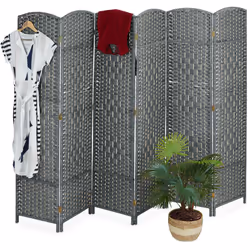 Vous souhaitez marquer d’une séparation les différentes espaces de votre intérieur ? Alors ce paravent gris à 6 volets est fa ...