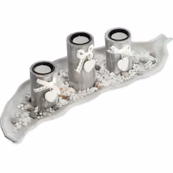 Ce plateau à bougies déco apportera tout de suite une touche déco élégante et cosy à votre intérieur. La tablette allongée éq ...