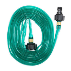Relaxdays Tuyau d’arrosage système d’irrigation plat longueur : 5 m arrosage uniforme prêt pour raccordement vert