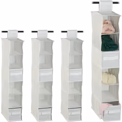 Apportez de l’ordre dans votre armoire à vêtements avec cette étagère à suspendre. L’organiseur suspendu peut être mis en pla ...