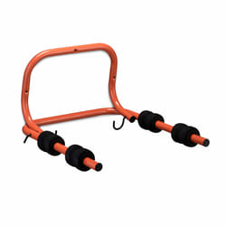 Relaxdays - Porte-vélo mural, pour 2 vélos, charge max. 30 kg, repliable, hlp: 28x47,5x51 cm, accroche-vélo, rouge et noir