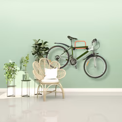 Relaxdays - Porte-vélo mural, pour 2 vélos, charge max. 30 kg, repliable, hlp: 28x47,5x51 cm, accroche-vélo, rouge et noir