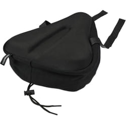 Relaxdays - Housse selle de vélo, rembourrée, agréable, confortable, sur-selle en gel, étanche, femmes, hommes, noir