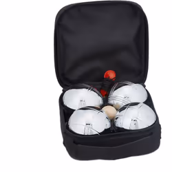 La pétanque est un jeu de loisirs pour petits et grands. Ce lot comporte 4 boules, une sacoche et vous permettra de jouer aus ...