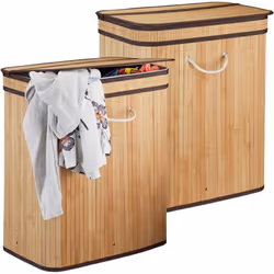 Ce panier à linge en bambou est à la fois pratique et décoratif pour votre intérieur. Le bambou est élégant mais aussi facile ...