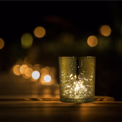 Relaxdays - Lot de 12 photophores en verre pour bougies chauffe-plat, décoratif, h x d : 8,5 x 7 cm, doré