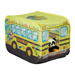 Relaxdays Tente pour enfants en forme de bus scolaire, H x L x P : 70 x 110 x 70 cm, intérieur et extérieur, multicolore