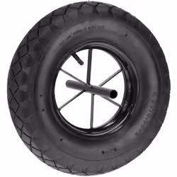 Besoin d'une nouvelle roue pour votre brouette ? Cette roue pneumatique vous garantit un confort de conduite maximal. Avec se ...