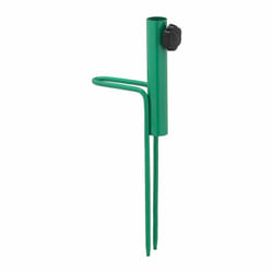 Piquet de parasol, avec poignée, pour parasol, pour tubes de 17-23 mm d'épaisseur, camping, acier, vert - Relaxdays