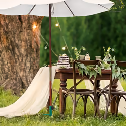 Piquet de parasol, avec poignée, pour parasol, pour tubes de 17-23 mm d'épaisseur, camping, acier, vert - Relaxdays