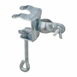 Pince de table pour parasol, acier, taille du tube 19-32 mm, rambarde de balcon, extérieur, argenté - Relaxdays