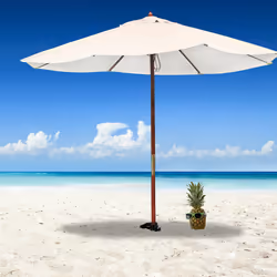Pied de parasol, douille pour maintien, plastique, avec poignées rabattables, à visser, gazon ou sable, noire - Relaxdays