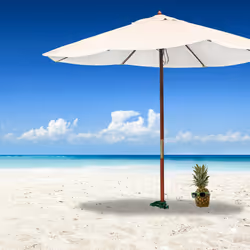 Pied de parasol, douille pour maintien, plastique, avec poignées rabattables, à visser, gazon ou sable, vert - Relaxdays