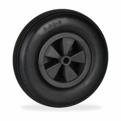 Relaxdays - Roue de brouette 3.50-6, caoutchouc pu, acier jante pp, increvable, charge maximale : 100 kg, noire