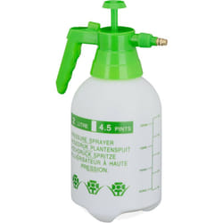 Relaxdays - Pulvérisateur universel manuel 2L, jet réglable, pour eau et désherbant, brumisateur jardin, blanc et vert